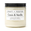 Craft + Foster Candle 12oz Cassis & Vanilla - Natural Soy Wax Candle