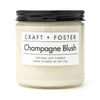 Craft + Foster Candle 12oz Champagne Blush - Natural Soy Wax Candle