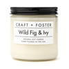 Craft + Foster Candle 12oz Wild Fig & Ivy - Natural Soy Wax Candle