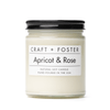 Craft + Foster Candle 8oz Apricot & Rose - Natural Soy Wax Candle