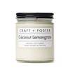 Craft + Foster Candle 8oz Coconut Lemongrass - Natural Soy Wax Candle